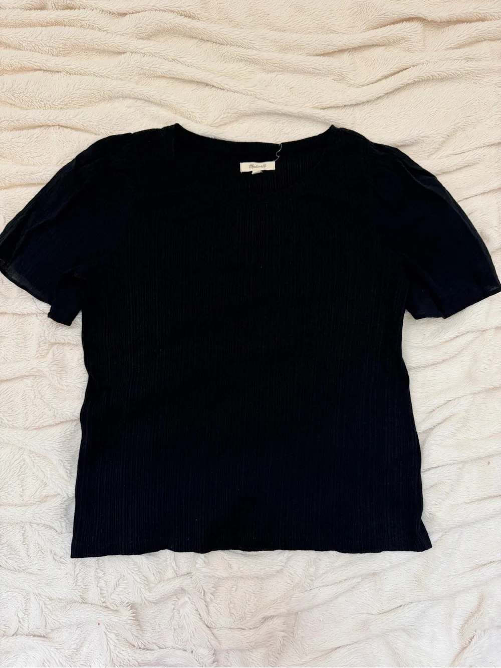 Madewell ribbed puff